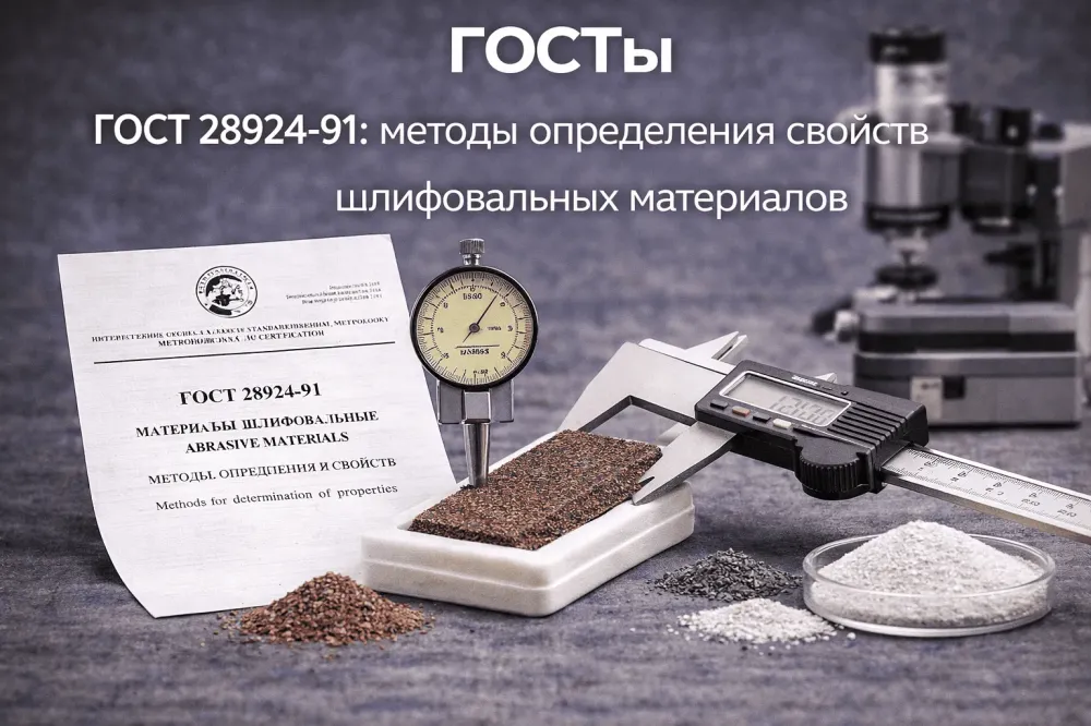ГОСТ 28924-91: методы определения свойств шлифовальных материалов БЛТ Абразив 