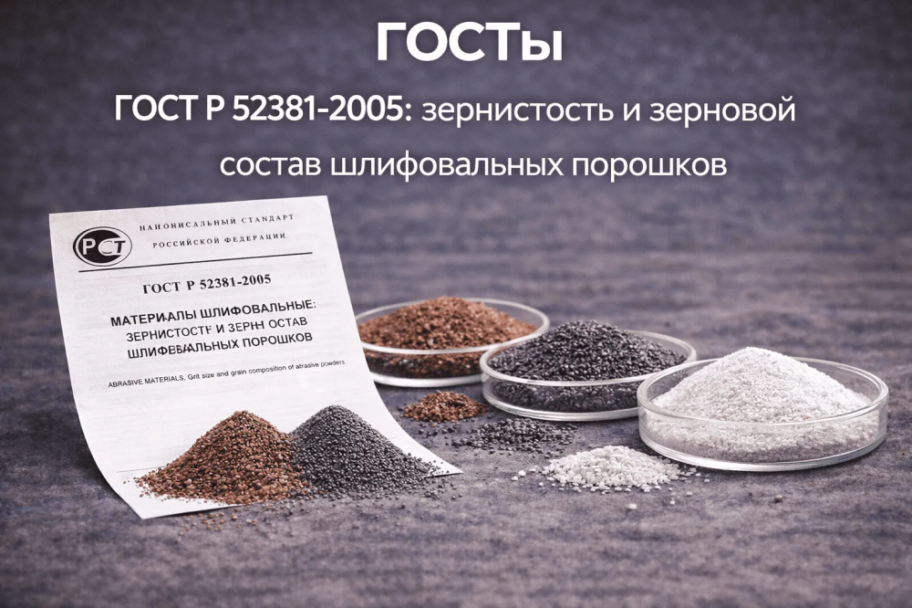 ГОСТ Р 52381-2005: зернистость и зерновой состав шлифовальных порошков БЛТ Абразив 