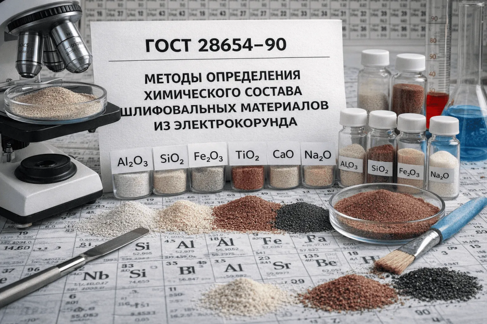 ГОСТ 28654-90: методы определения химического состава шлифовальных материалов из электрокорунда БЛТ Абразив 