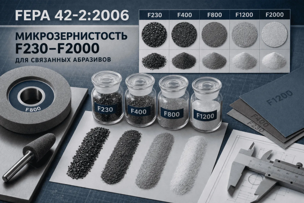 FEPA 42-2:2006 — микрозернистость F230–F2000 для связанных абразивов БЛТ Абразив 